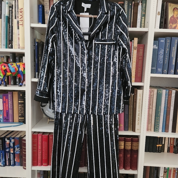 & OTHER STORIES SEQUINCE PANT SUIT SIZE 6 medium - Picture 10 of 11